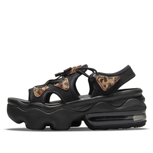 Тапочки air max koko sandals леопардовые Nike, черный