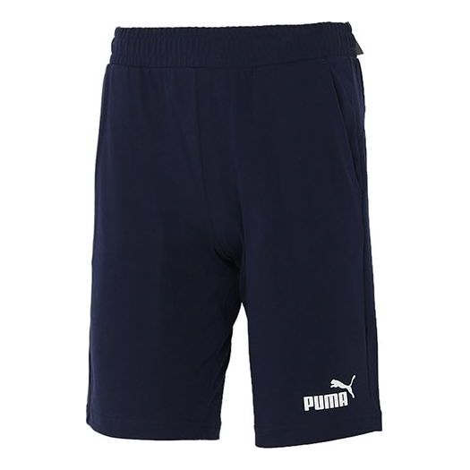 

Шорты essentials short 12" cotton 'navy white' Puma, синий