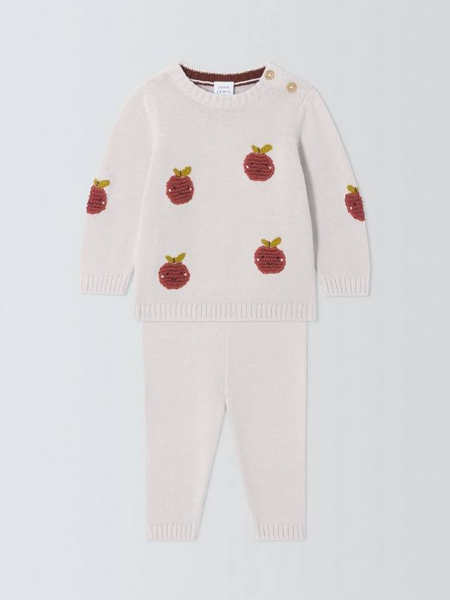 

Детский комплект Apple из вязаного джемпера и брюк John Lewis, Grey