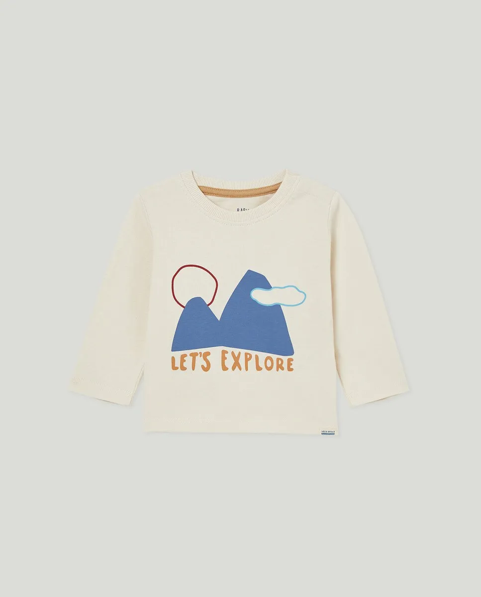 

Футболка с длинными рукавами для мальчика Baby El Corte Inglés, белый