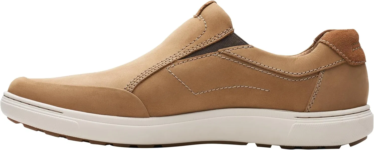 Мужские плоские туфли Clarks Mapstone Step, Sand Nubuck — фото 2