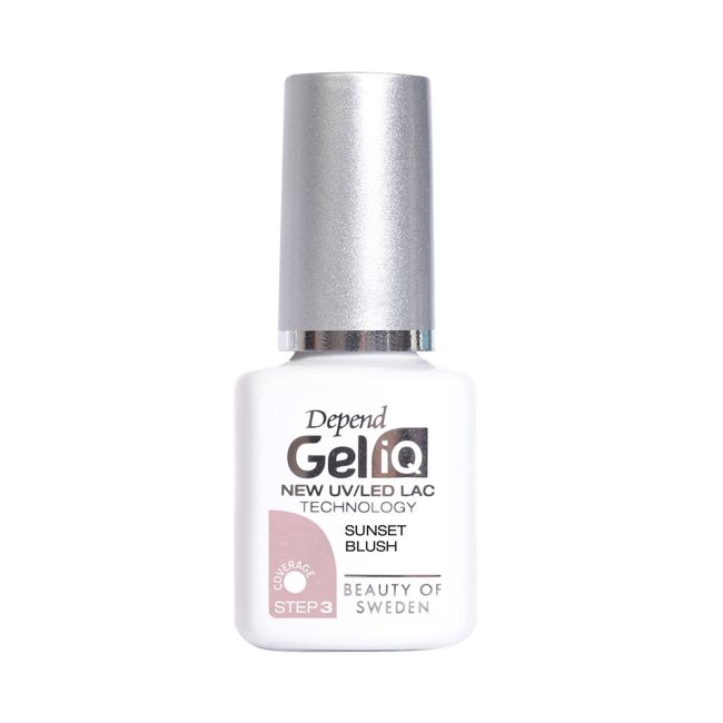 

Гель-Лак для ногтей Gel iq uv/led Depend, цвет sunset blush, 5 мл