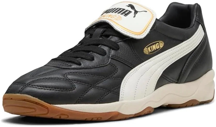 Кроссовки мужские PUMA King Indoor, Black/Warm White — фото 2