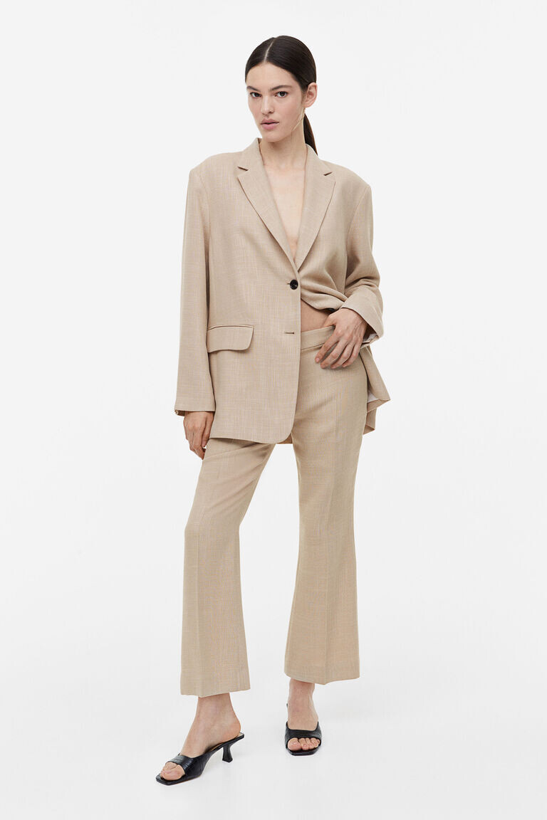 

Расклешенные брюки H&M, бежевый