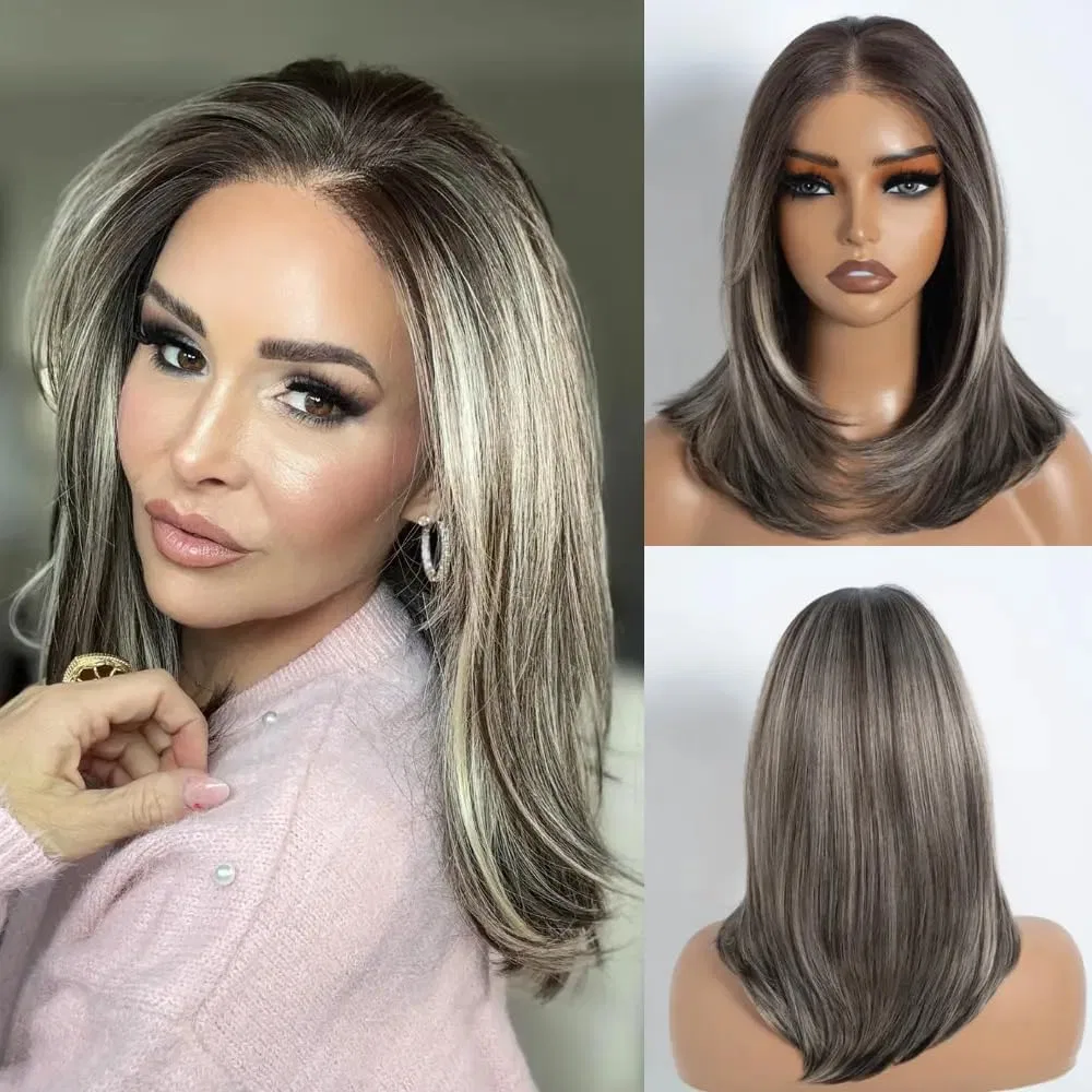 Женский короткий прямой парик с кружевной передней частью STYLE ICON Style Icon, Ntg6/23E