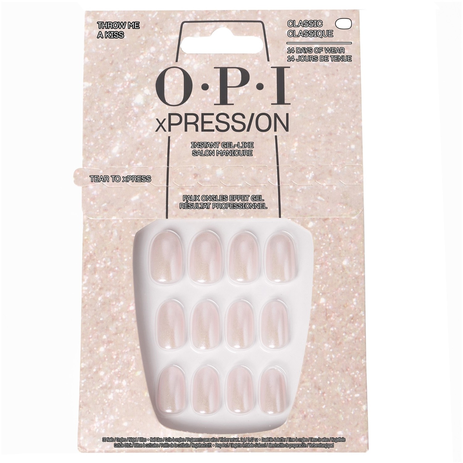 

Искусственные ногти xpress/on press-on nägel Opi, throw me a kiss, количество 1 шт.