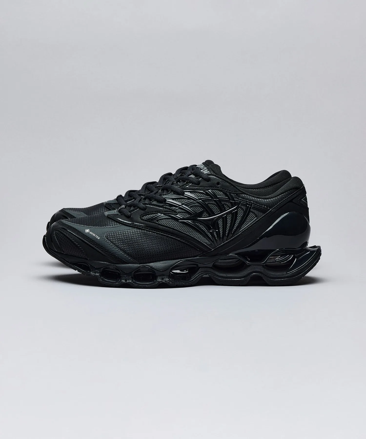 Мужские кроссовки с мембраной Mizuno WAVE PROPHECY LS GTX чёрные — фото 2