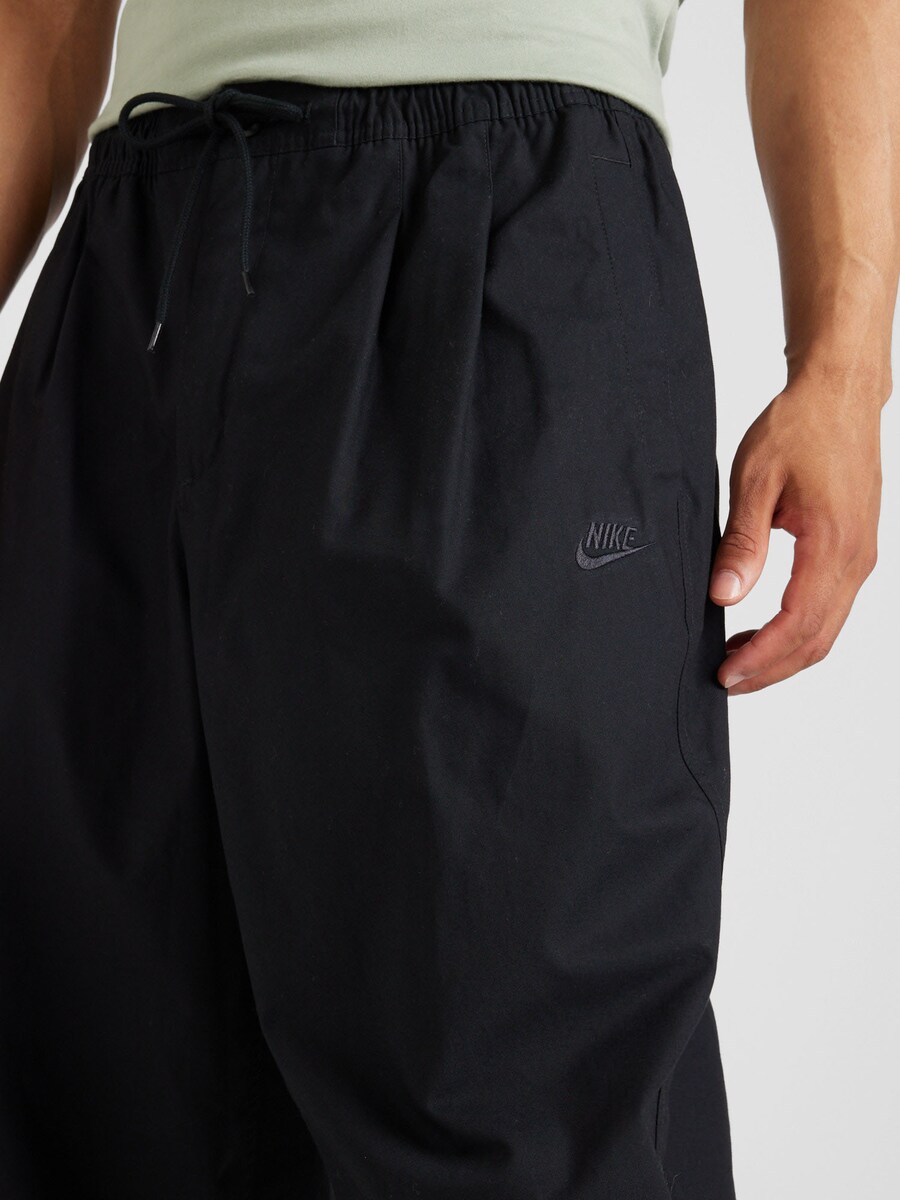 Мешковатые брюки со складками спереди Nike Sportswear CLUB, черный — фото 2