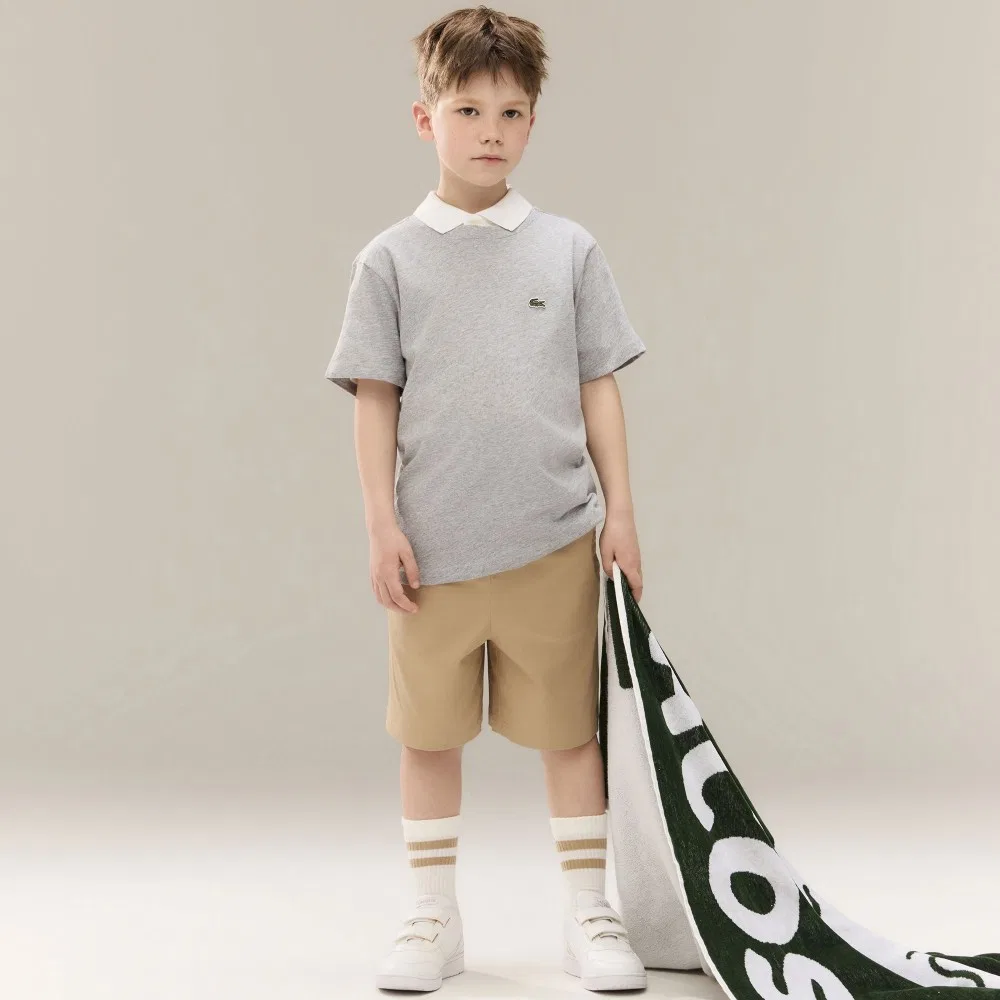 Детские шорты-бермуды бежевые от Lacoste — фото 4