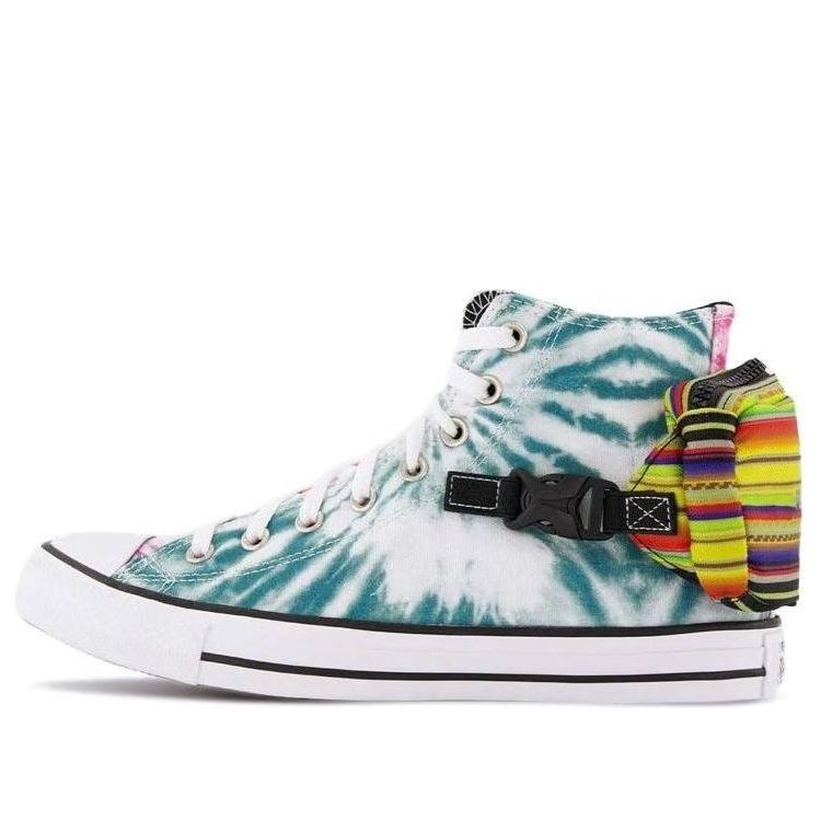 

Кеды Converse Chuck Taylor All Star Buckle Up High 'Tie-Dye', зеленый