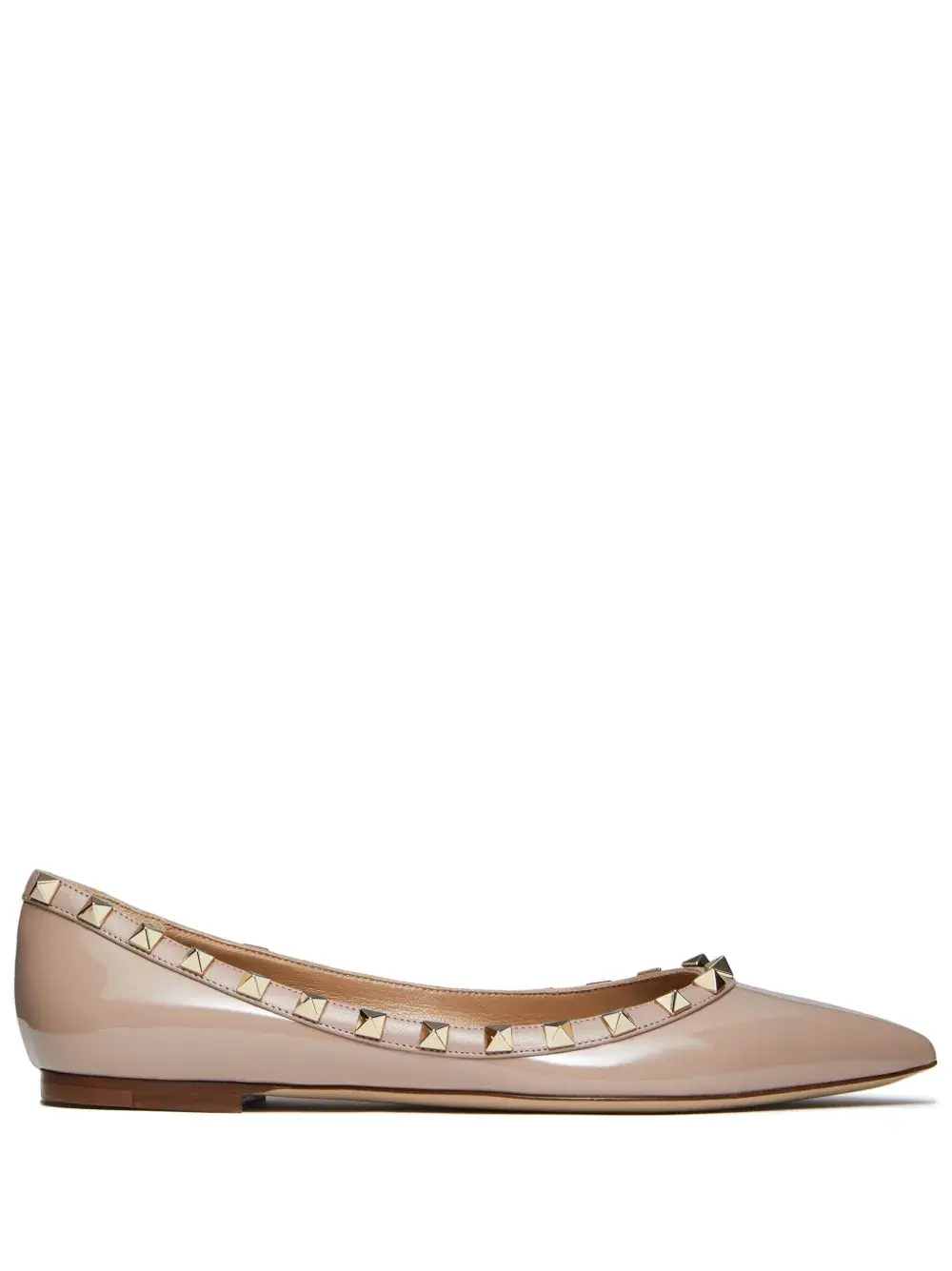 Балетки Rockstud VALENTINO GARAVANI, розовый