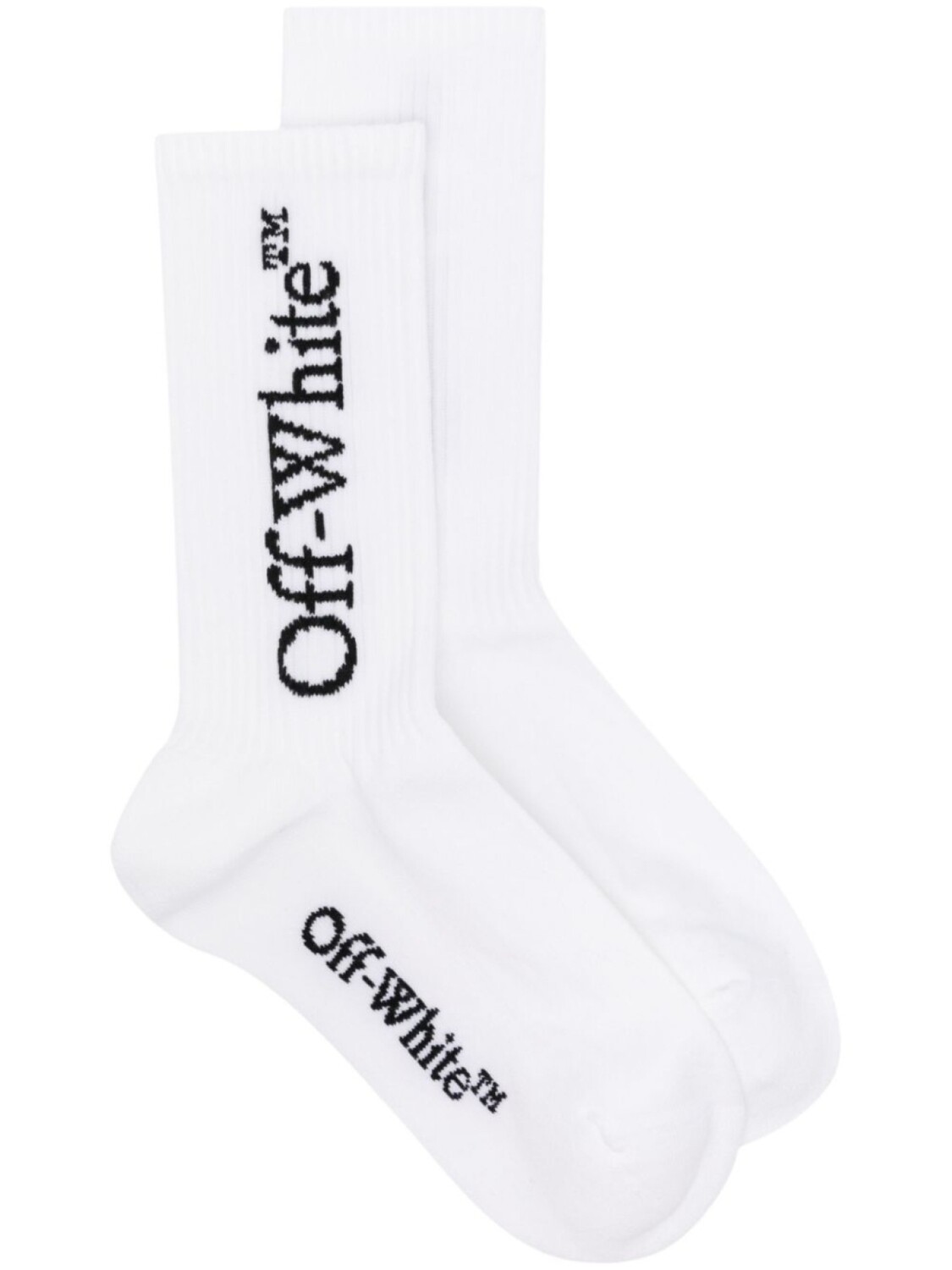 

Носки с жаккардовым логотипом Off-White, белый