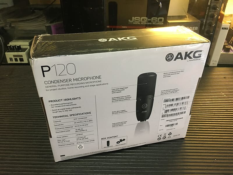 

Микрофон AKG P120 General-Purpose Medium Diaphragm Cardioid Condenser Microphone