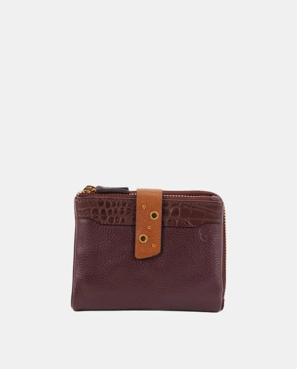 

Маленький кошелек Freedom из кожи Abbacino, бордовый