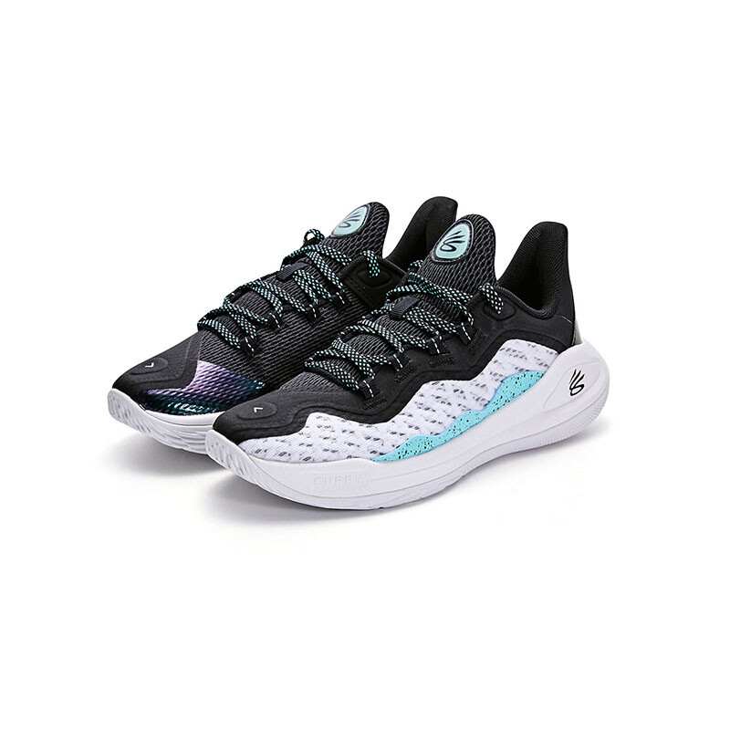 Баскетбольные кроссовки Curry 11 Kids GS Low-top Under Armour, черный/белый — фото 2