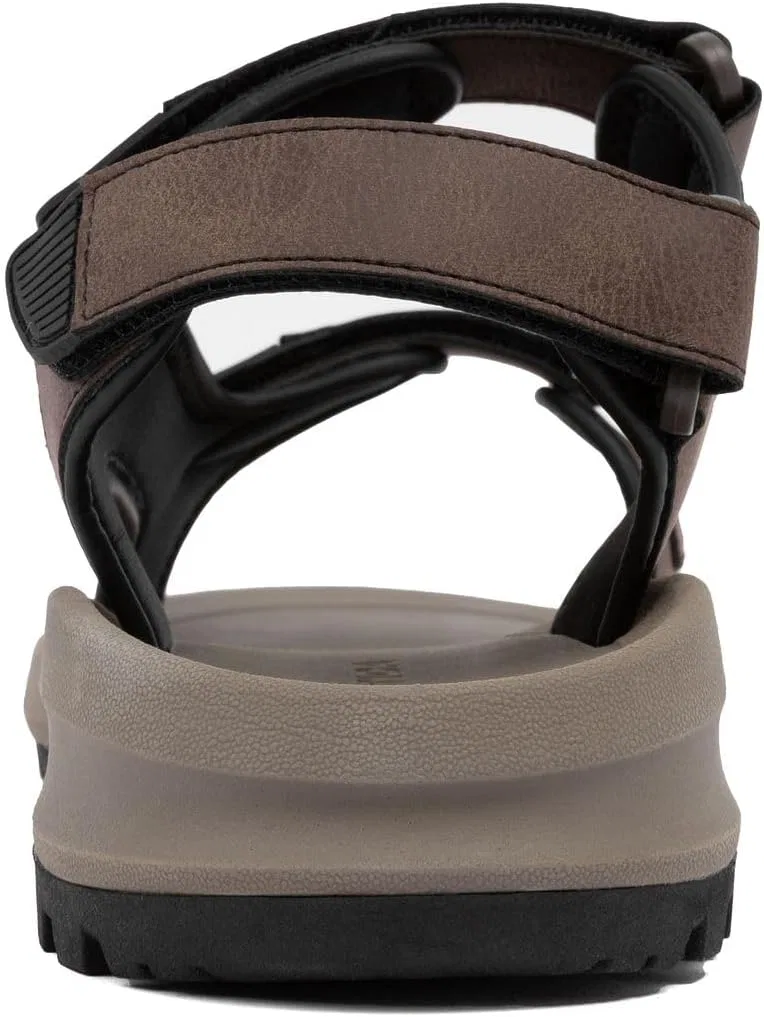 Спортивные сандалии, регулируемые ремешки, Nautica, Brown Black — фото 3