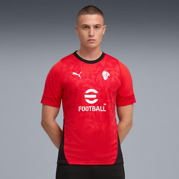 

Мужская футбольная тренировочная майка с длинным рукавом Ac Milan Puma, красный