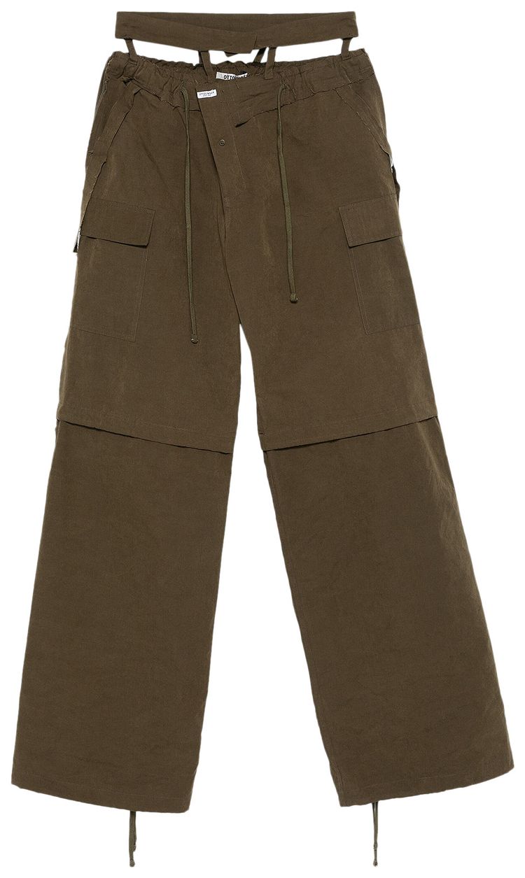 

Брюки Ottolinger Baggy Cargo Pants 'Khaki', зеленый