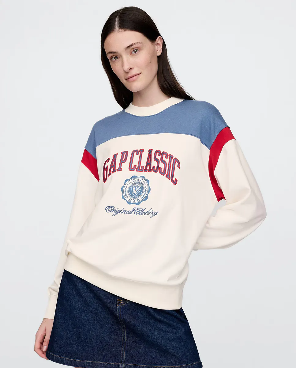 

Женская толстовка с разными логотипами Gap, белый