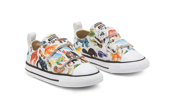 Кроссовки chuck taylor all star 2v little white/multi Converse, белый — фото 3