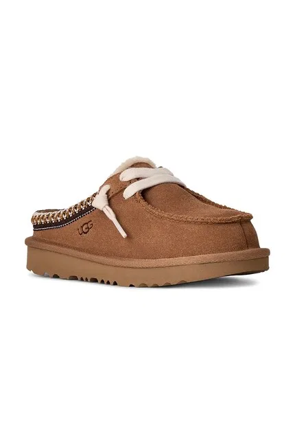 Тапочки замшевые TASMAN MULE UGG, коричневый — фото 2