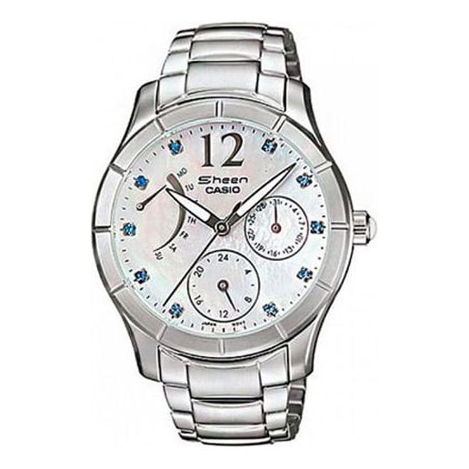 

Часы CASIO SHEEN Waterproof Stainless Steel Strap White Analog, белый
