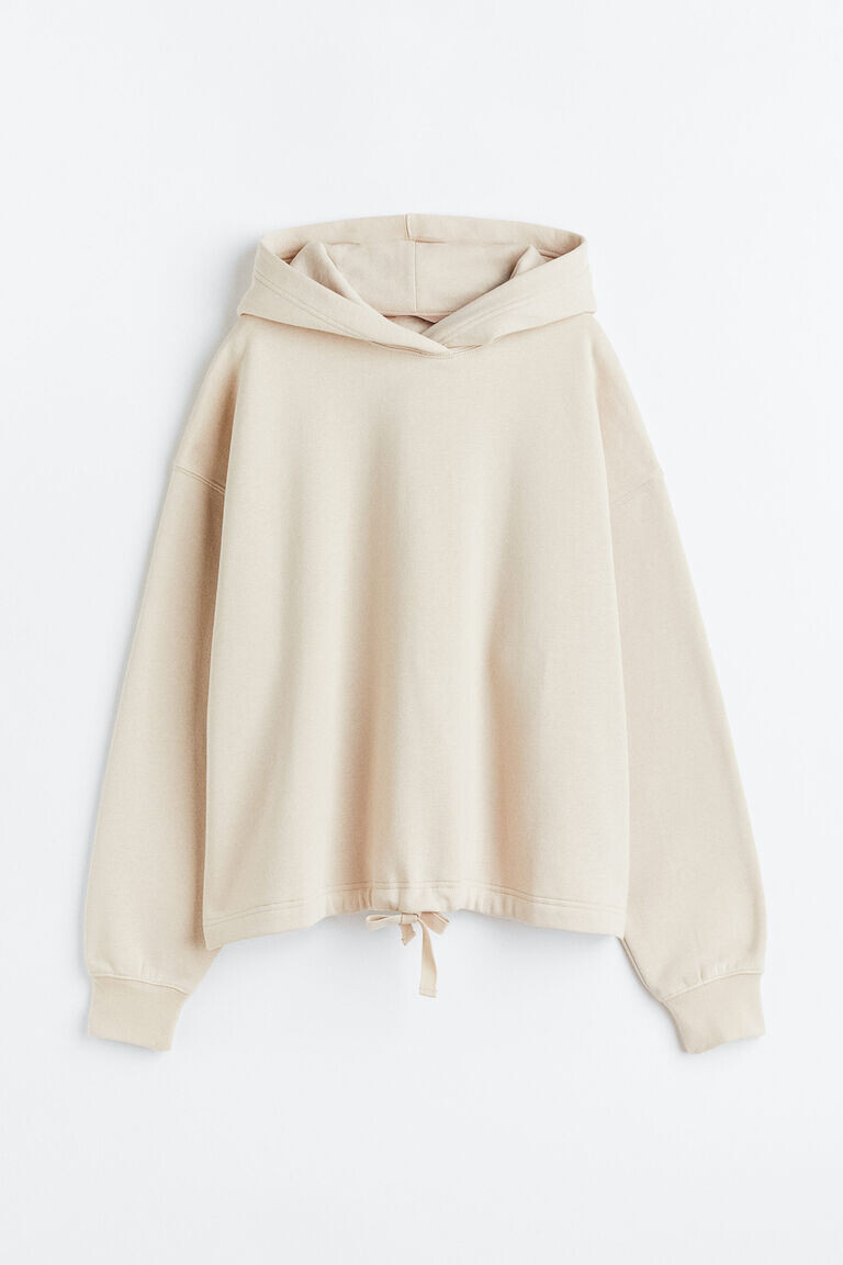 

Свободное худи с кулиской H&M, серый