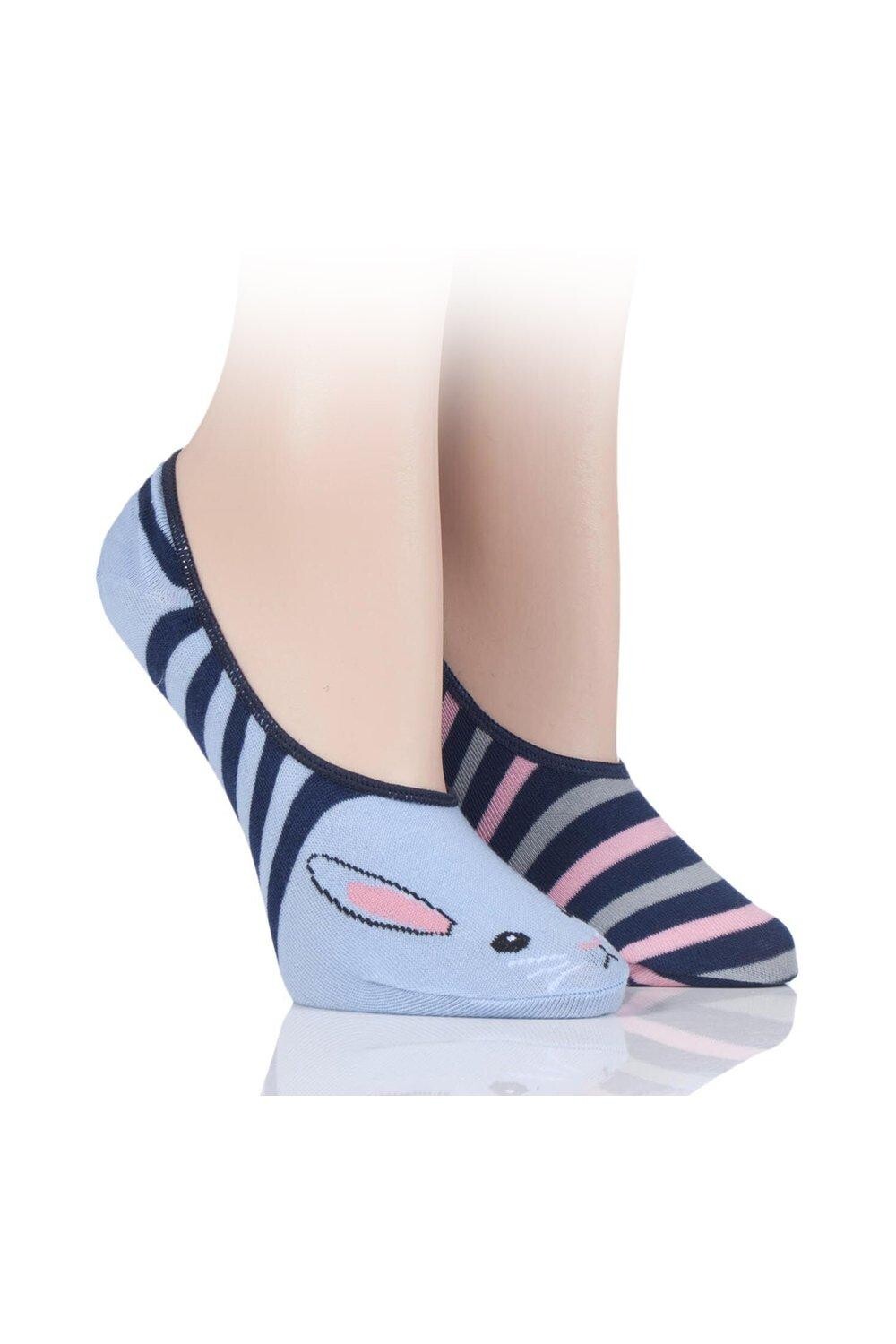 

2 пары невидимых носков SOCKSHOP Wild Feet, синий