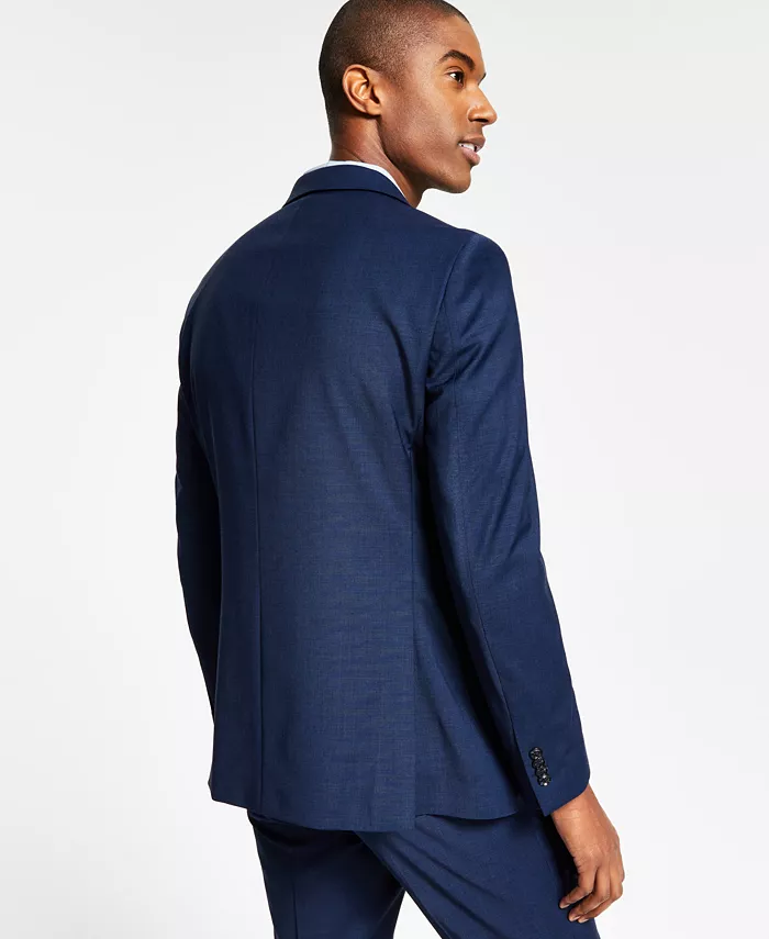 Мужская куртка от костюма Modern-Fit из шерсти TH-Flex с эластичной вставкой Tommy Hilfiger, синий — фото 2