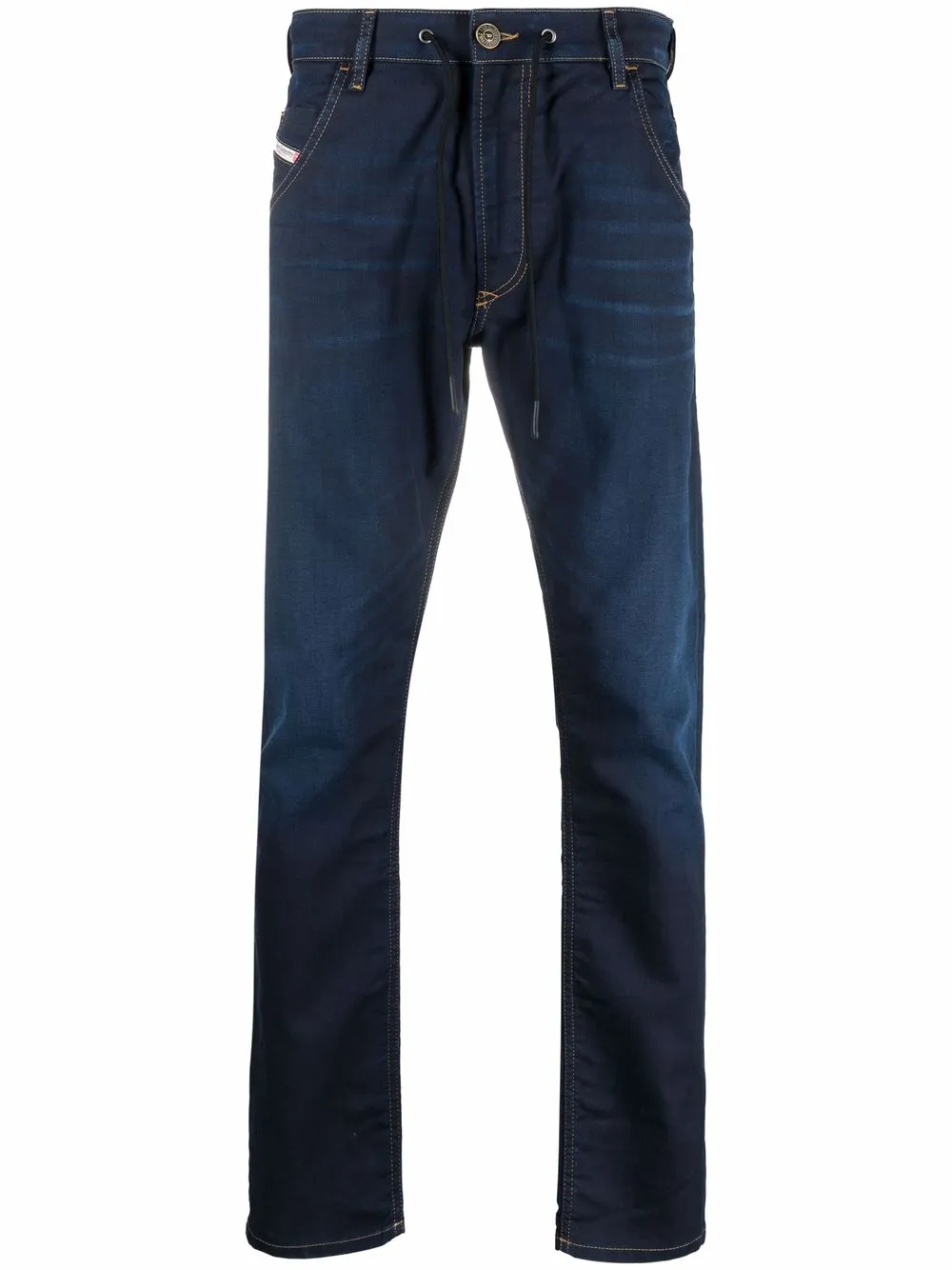 

Зауженные джинсы Krooley с кулиской Diesel, синий