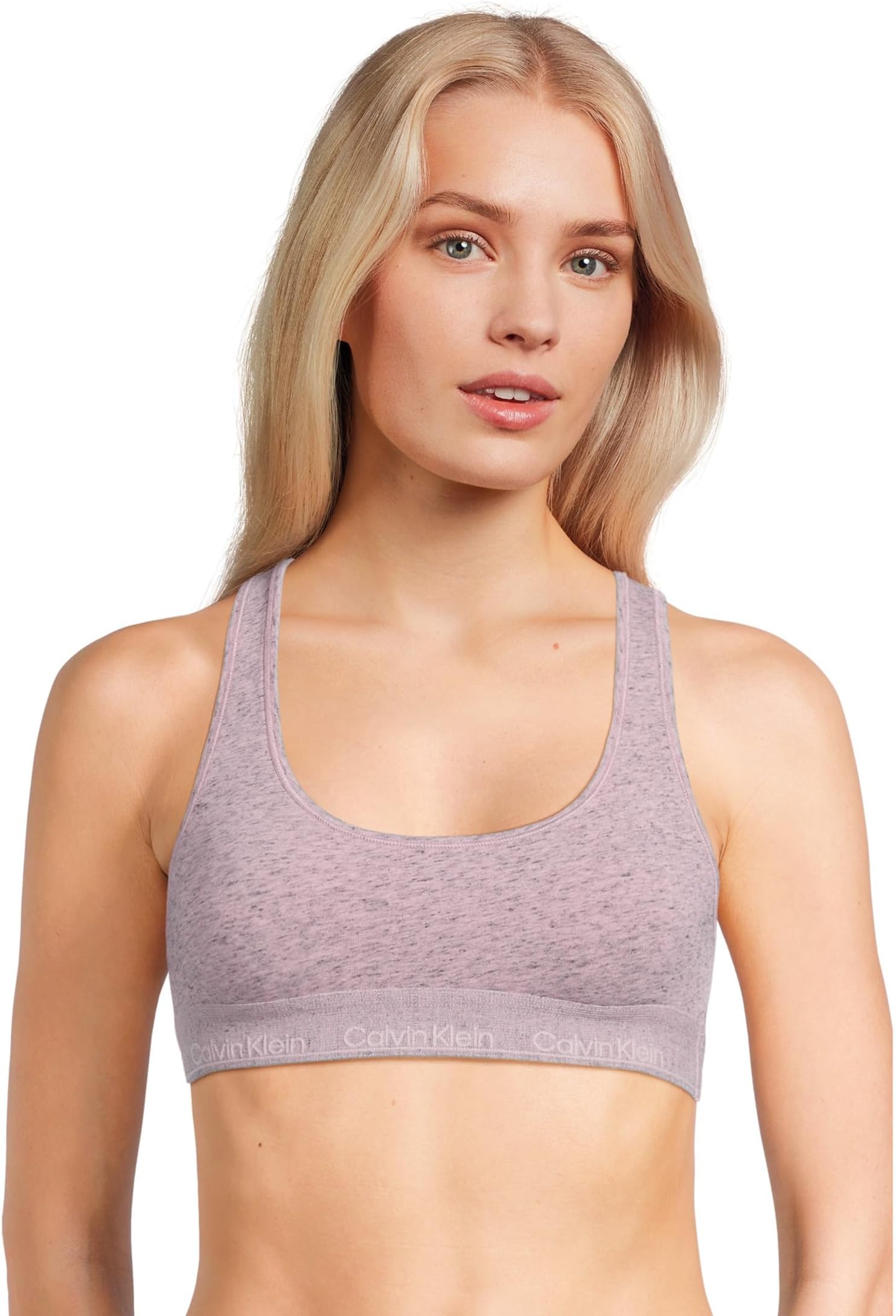 

Бюстгальтер Calvin Klein Underwear Icon Cotton Stretch Mineral Dye Unlined Bralette, цвет Dream Pink
