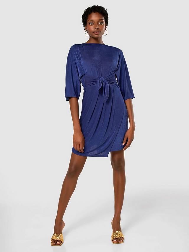 

Мини-платье-кимоно с запахом Closet London, цвет Royal Blue