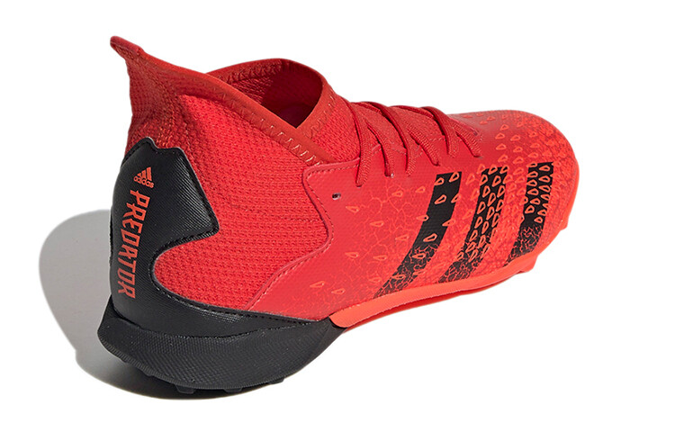 Футбольные бутсы Predator Freak .3 Kids, детские, среднего размера, красные/черные Adidas — фото 4