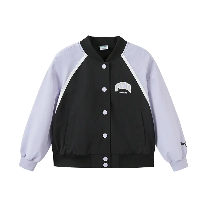 

PUMA Бейсбольная куртка Sportstyle Series WISESHIELD BASEBALL фиолетово-черного оттенка для детей 3-7 лет