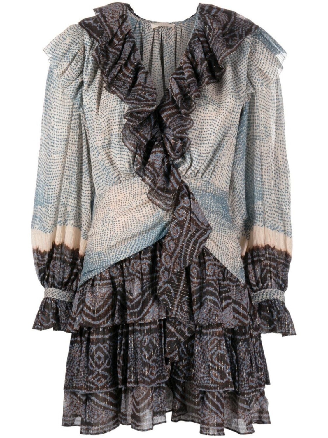

Платье мини Sara с оборками Ulla Johnson, бежевый