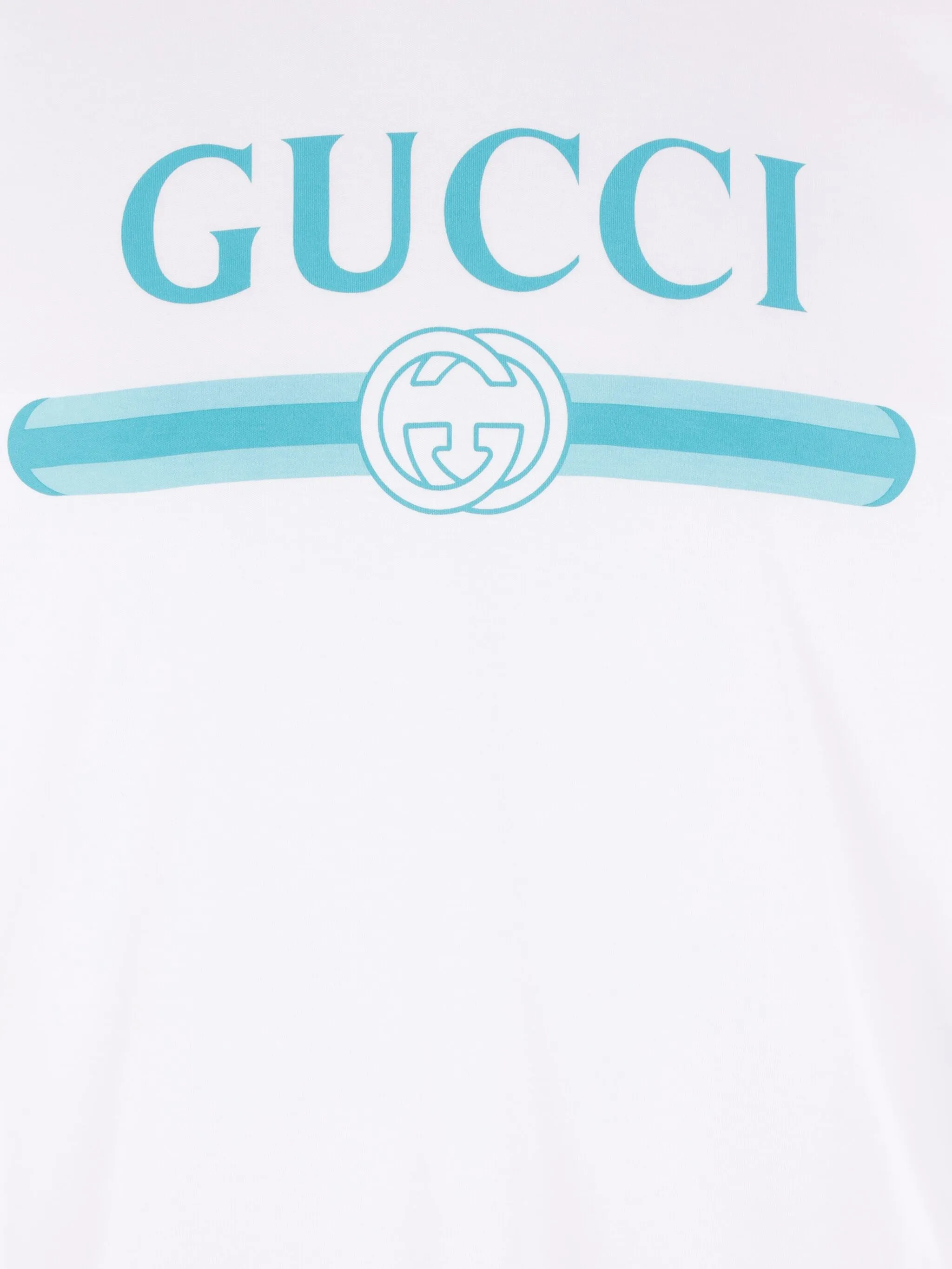 Футболка с логотипом Gucci, белый — фото 3