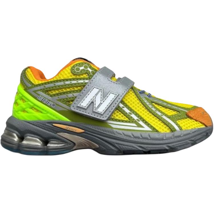 New Balance Action Bronson x NB 1906R устойчивые к истиранию низкие детские беговые кроссовки Yellow для детей 3-7 лет — фото 3