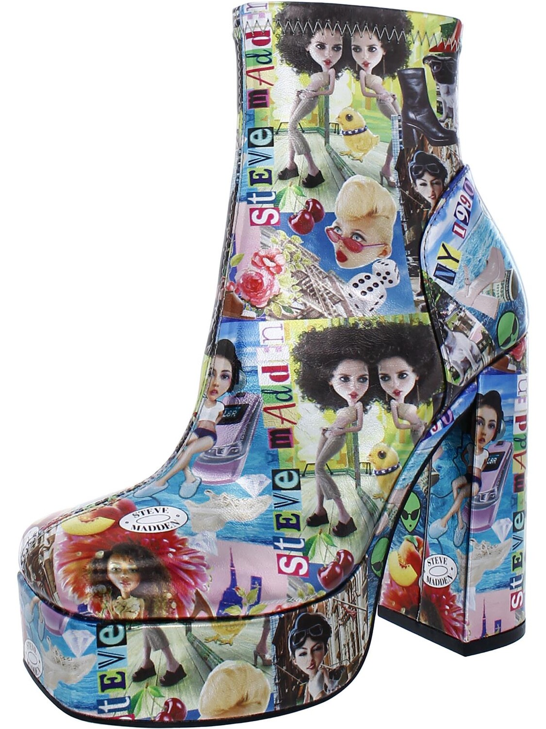 

Женские ботильоны Bianca с металлизированным принтом Steve Madden, цвет Comic Print