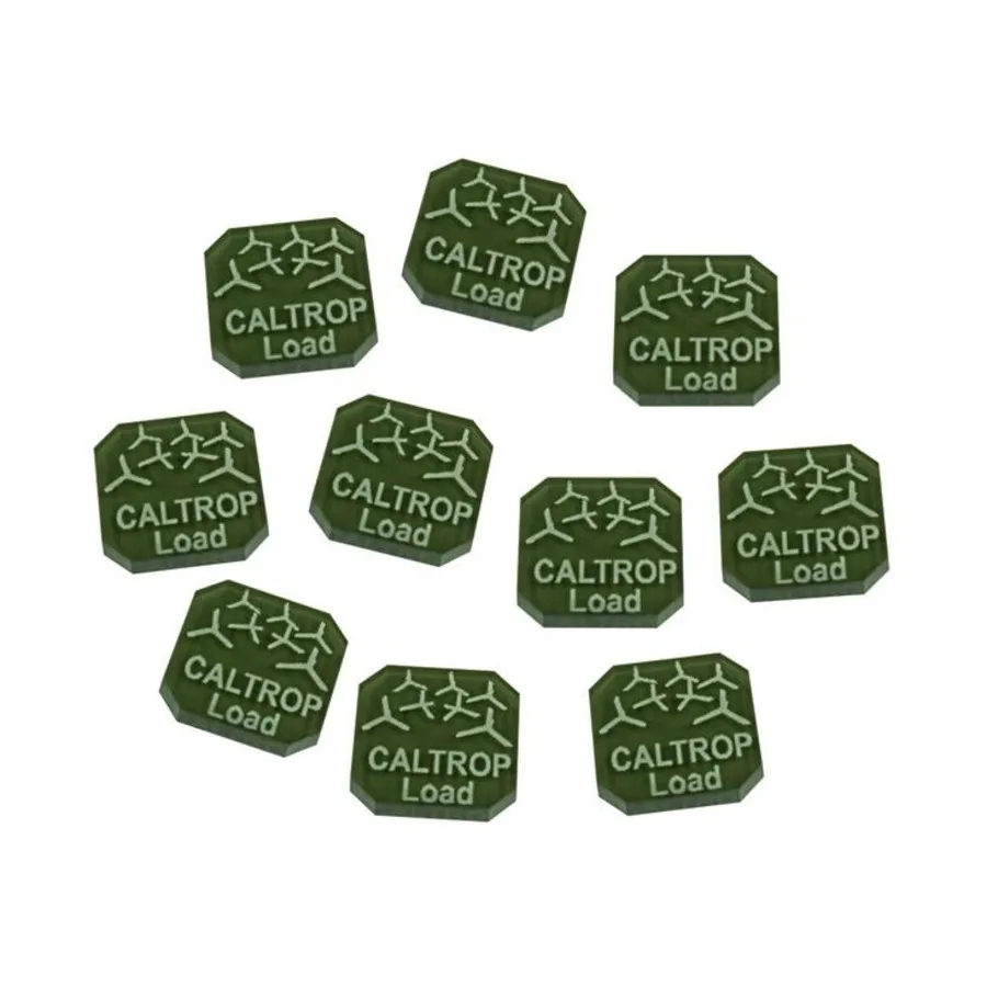 

Жетоны боеприпасов Gaslands Caltrop Load — полупрозрачные серые, Token Sets - Gaslands (Litko Aerosystems)