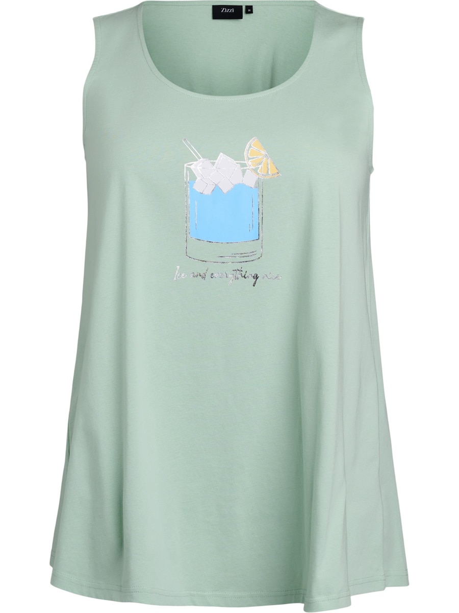 

Топ Zizzi Vmy, светло-зеленый
