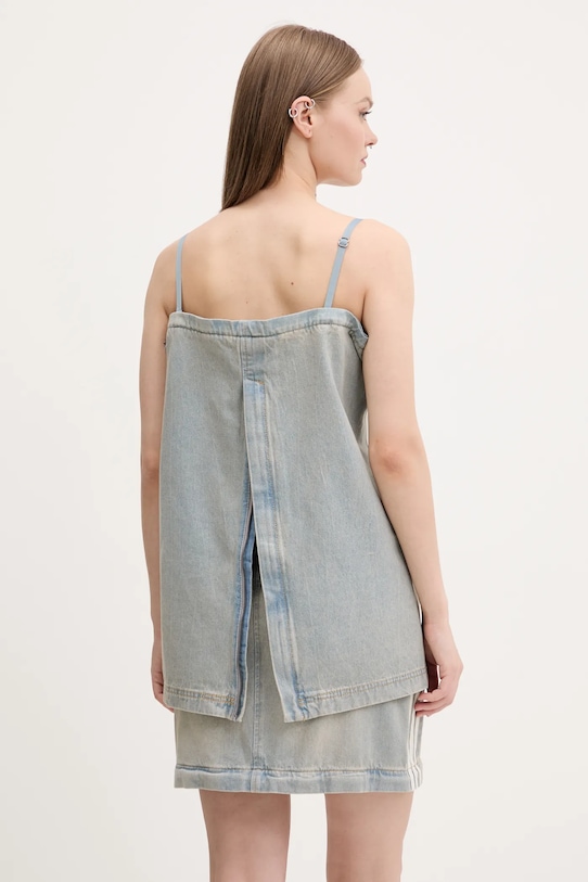 Джинсовая юбка DENIM ZIP SKIRT Adidas Originals, синий — фото 3
