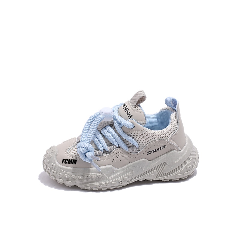 

Нескользящие износостойкие низкие детские кроссовки для повседневной носки FCMM, синий