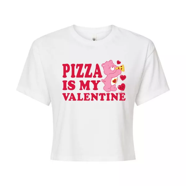 

Детская футболка с принтом Care Bears "Пицца — моя валентинка" Licensed Character, белый