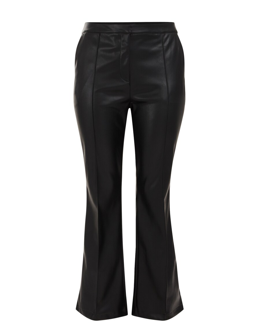 

Кожаные штаны WE Fashion Flared Pants, черный