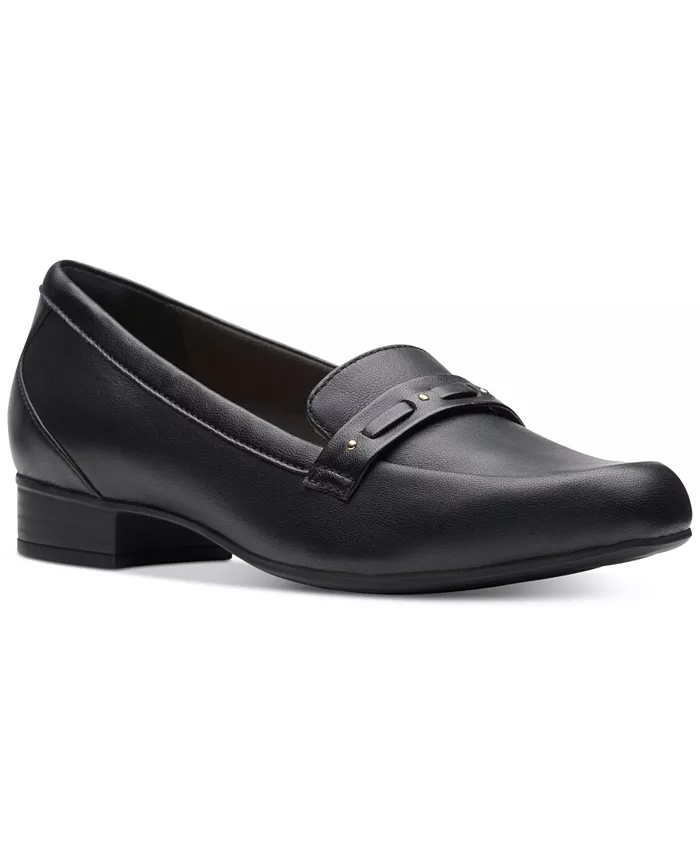 Женские лоферы Juliet Bay с плетеными ремешками Clarks, черный