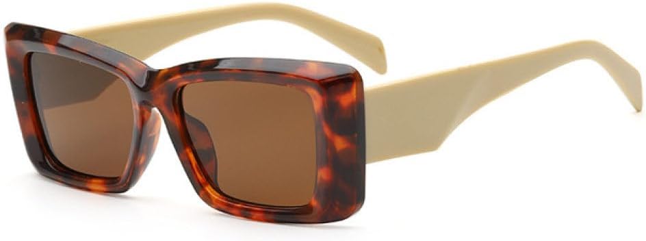 

Солнцезащитные очки прямоугольной формы для женщин, защита от УФ-излучения UV400, ретро-стиль, леопардовый принт, зеленый, синий, солнцезащитные очки для мужчин LANGSER, Leopard