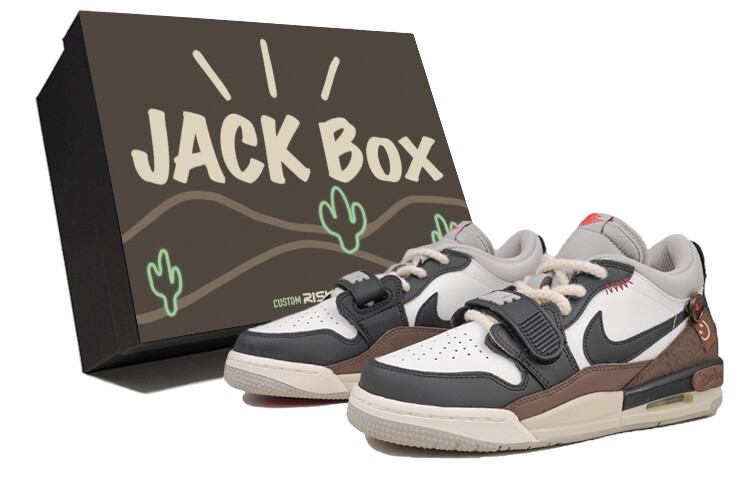 

Кроссовки Air Jordan 1 Vintage Basketball Shoes Women's Low-top Black, коричневый