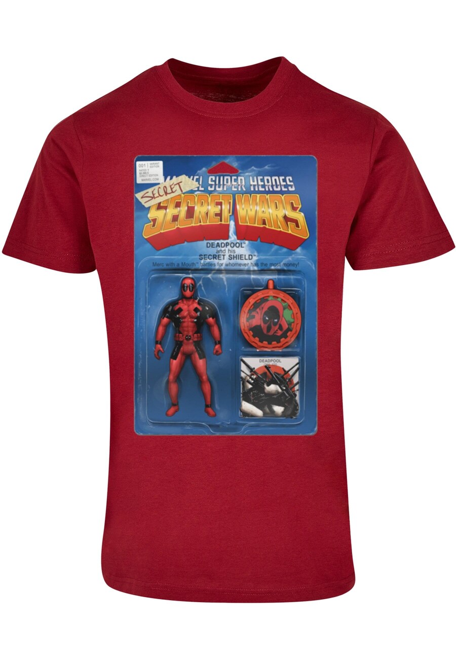 

Классическая футболка ABSOLUTE CULT Shirt Deadpool - Secret Wars Action Figure, цвет blood red/dark red