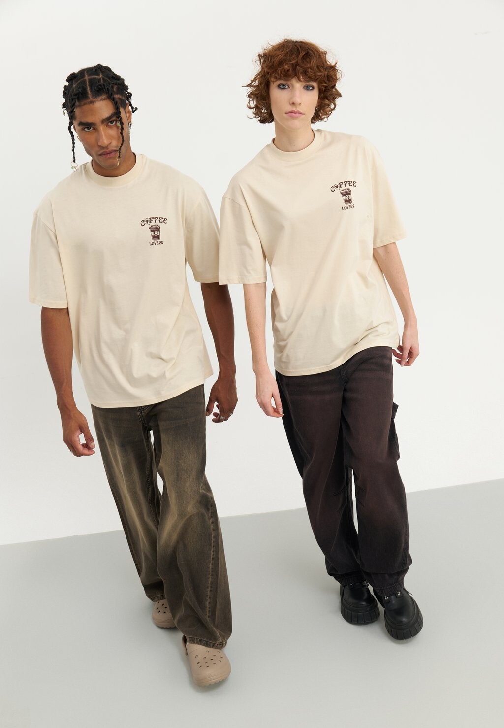 

Футболка с принтом UNISEX YOURTURN, кремовый