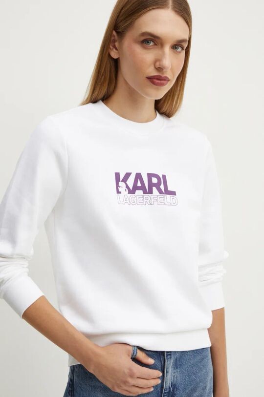 

Хлопковая толстовка Karl Lagerfeld, белый